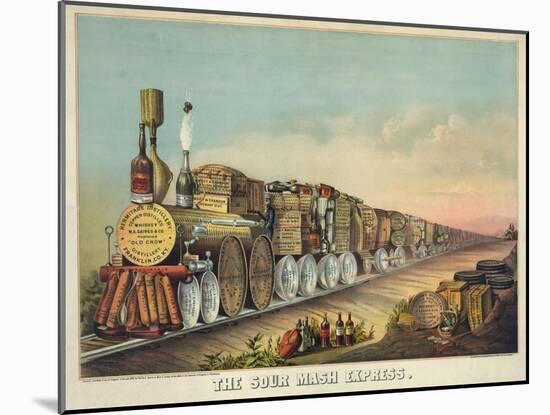 The Sour Mash Express-null-Mounted Giclee Print