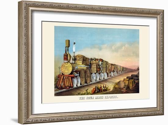 The Sour Mash Express-Shober & Carqueville Lithograph Co-Framed Art Print