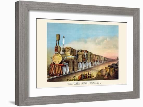 The Sour Mash Express-Shober & Carqueville Lithograph Co-Framed Art Print