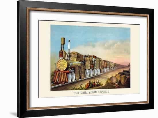 The Sour Mash Express-Shober & Carqueville Lithograph Co-Framed Art Print