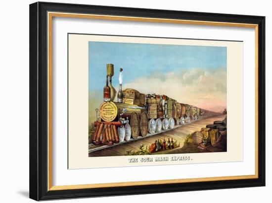 The Sour Mash Express-Shober & Carqueville Lithograph Co-Framed Art Print