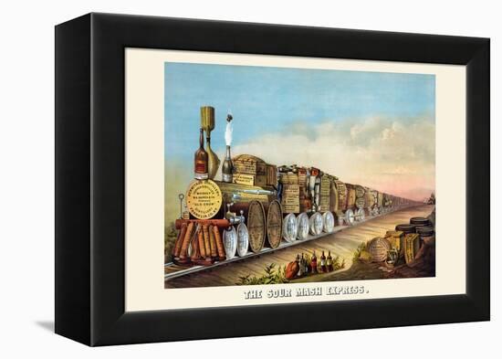 The Sour Mash Express-Shober & Carqueville Lithograph Co-Framed Stretched Canvas