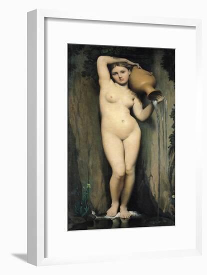 The Source, 1856-Jean-Auguste-Dominique Ingres-Framed Giclee Print