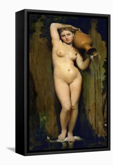 The Source, 1856-Jean-Auguste-Dominique Ingres-Framed Premier Image Canvas