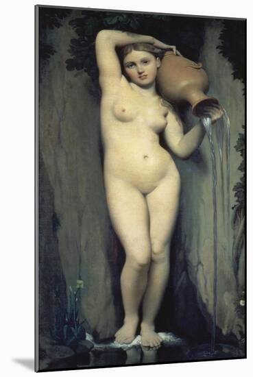 The Source, 1856-Jean-Auguste-Dominique Ingres-Mounted Giclee Print