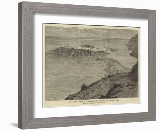 The South American War, Town and Harbour of Iquique, Peru-William Lionel Wyllie-Framed Giclee Print