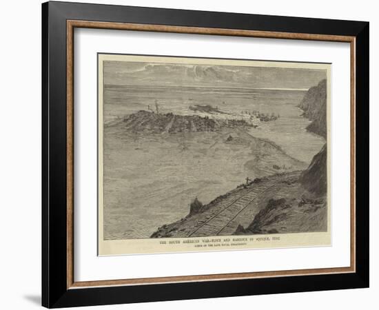 The South American War, Town and Harbour of Iquique, Peru-William Lionel Wyllie-Framed Giclee Print