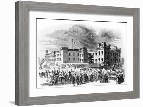 The South Carolina State Arsenal in Charleston-Alfred R. Waud-Framed Giclee Print