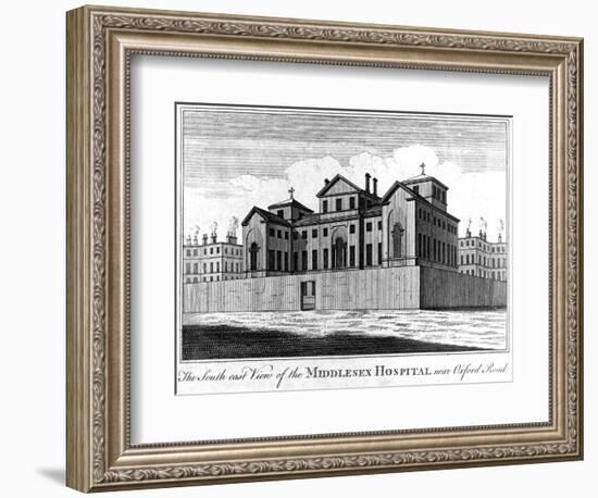 The South East View of the Middlesex Hospital, 1745-Haynes King-Framed Giclee Print