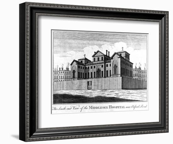 The South East View of the Middlesex Hospital, 1745-Haynes King-Framed Giclee Print