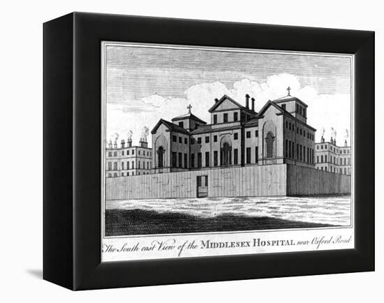 The South East View of the Middlesex Hospital, 1745-Haynes King-Framed Premier Image Canvas