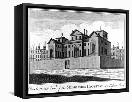 The South East View of the Middlesex Hospital, 1745-Haynes King-Framed Premier Image Canvas