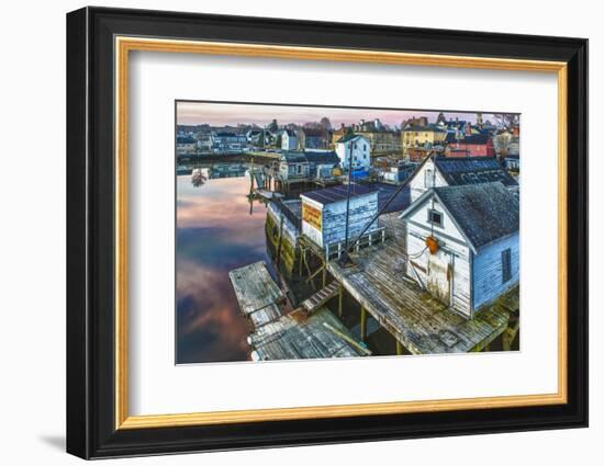 The South End at Dawn, Portsmouth, New Hampshire-Jerry & Marcy Monkman-Framed Photographic Print