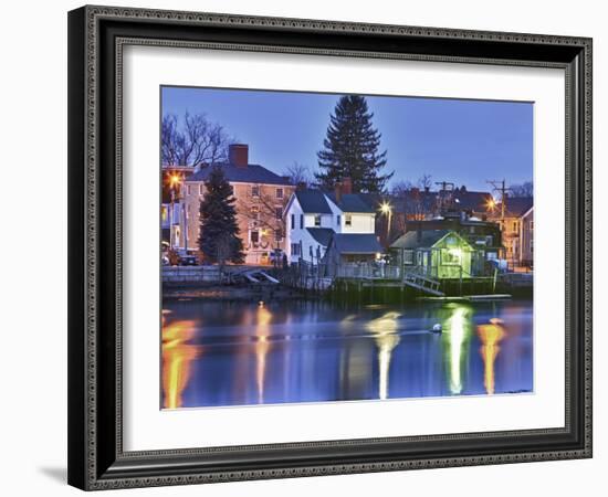 The South End of Portsmouth, New Hampshire-Jerry & Marcy Monkman-Framed Photographic Print