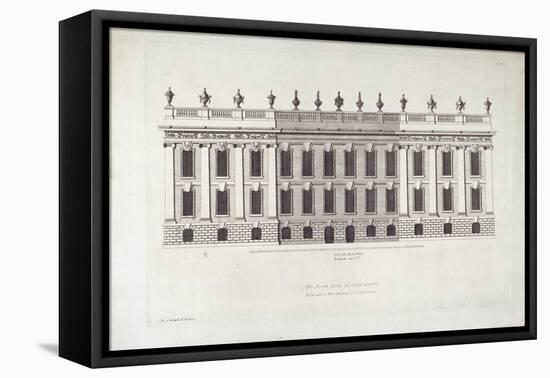 The South Front of Chatsworth' from 'Vitruvius Britannicus or the British Architect' by Colen Campb-null-Framed Premier Image Canvas