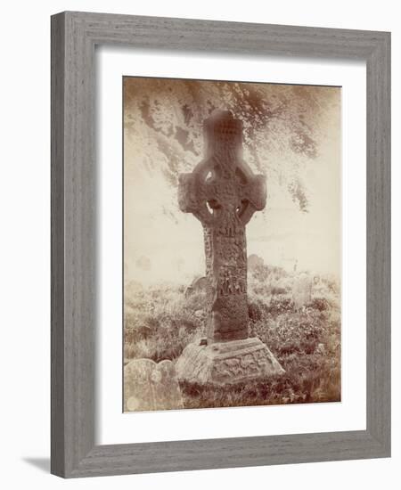 The South High Cross, Kells, Co. Meath, Ireland (Sepia Photo)-Robert French-Framed Giclee Print