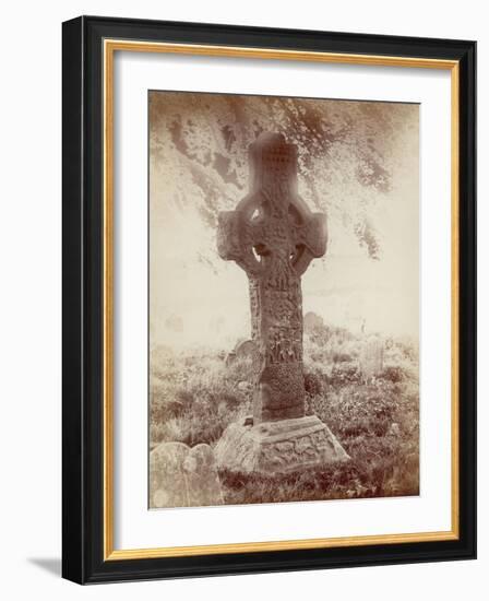 The South High Cross, Kells, Co. Meath, Ireland (Sepia Photo)-Robert French-Framed Giclee Print