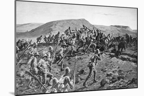 The South Lancashires Storming the Boer Trenches at Pieters Hill, Natal, 1900-William Barnes Wollen-Mounted Giclee Print