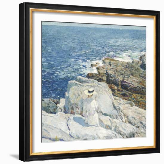 The South Ledges, Appledore, 1913-Childe Hassam-Framed Art Print