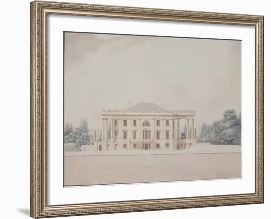 The South Portico of the President's House, 1807-Benjamin Henry Latrobe-Framed Giclee Print