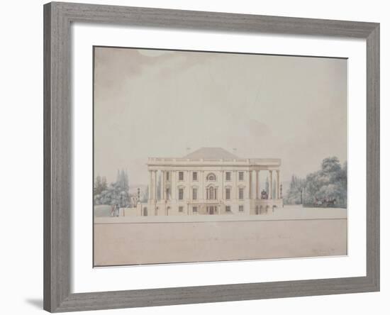 The South Portico of the President's House, 1807-Benjamin Henry Latrobe-Framed Giclee Print