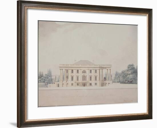 The South Portico of the President's House, 1807-Benjamin Henry Latrobe-Framed Giclee Print