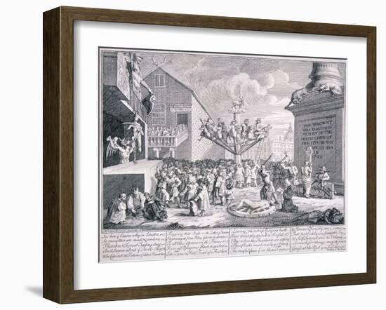 The South Sea Bubble, 1721-William Hogarth-Framed Giclee Print