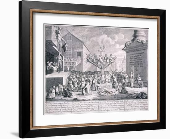 The South Sea Bubble, 1721-William Hogarth-Framed Giclee Print