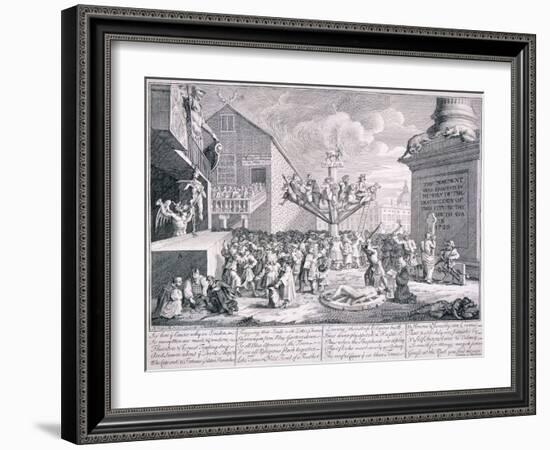 The South Sea Bubble, 1721-William Hogarth-Framed Giclee Print