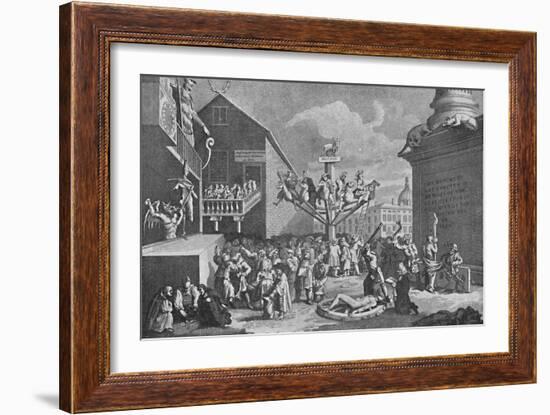 'The South Sea Bubble, from a print by William Hogarth', 1721, (1904)-William Hogarth-Framed Giclee Print