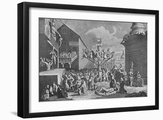 'The South Sea Bubble, from a print by William Hogarth', 1721, (1904)-William Hogarth-Framed Giclee Print