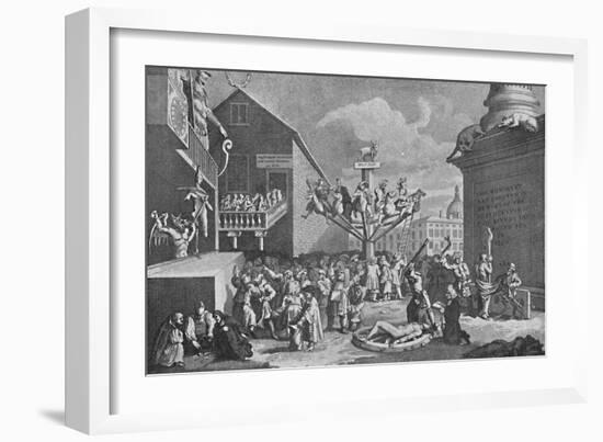 'The South Sea Bubble, from a print by William Hogarth', 1721, (1904)-William Hogarth-Framed Giclee Print