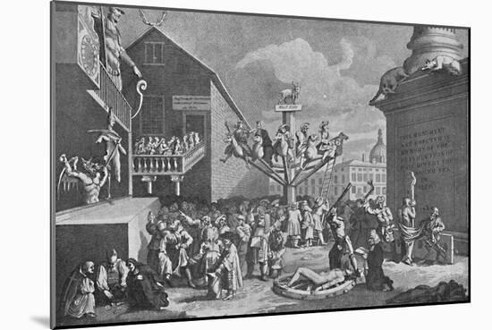 'The South Sea Bubble, from a print by William Hogarth', 1721, (1904)-William Hogarth-Mounted Giclee Print