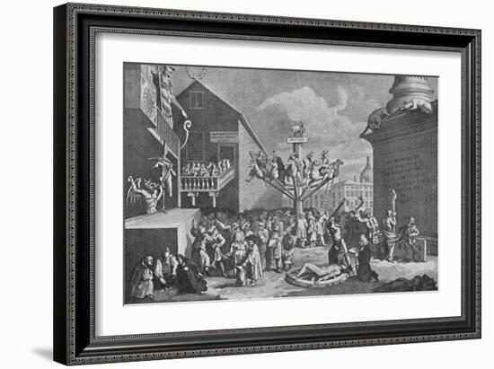 'The South Sea Bubble, from a print by William Hogarth', 1721, (1904)-William Hogarth-Framed Giclee Print