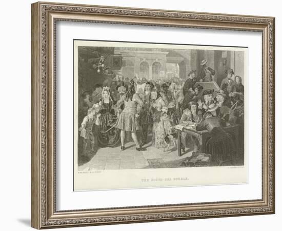 The South Sea Bubble-Edward Matthew Ward-Framed Giclee Print