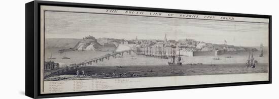 The South View of Berwick Upon Tweed, C.1743-45 (Pen and Ink and Wash on Paper)-Nathaniel Buck-Framed Premier Image Canvas