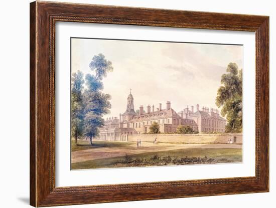 The South-West View of Kensington Palace, 1826-John Buckler-Framed Giclee Print