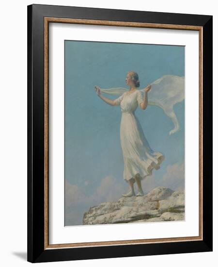 The South Wind-Charles Courtney Curran-Framed Premium Giclee Print