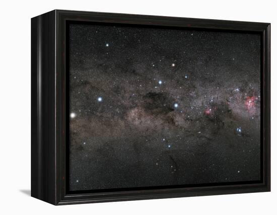 The Southern Cross and the Pointers in the Milky Way-null-Framed Premier Image Canvas