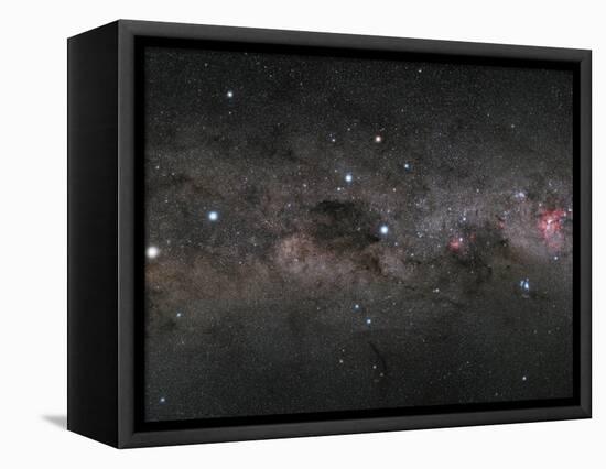 The Southern Cross and the Pointers in the Milky Way-null-Framed Premier Image Canvas