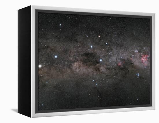 The Southern Cross and the Pointers in the Milky Way-null-Framed Premier Image Canvas