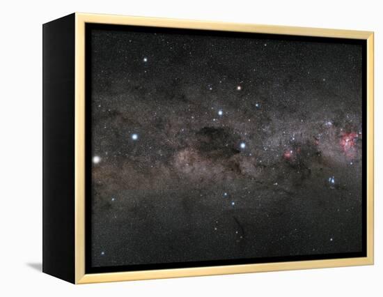 The Southern Cross and the Pointers in the Milky Way-null-Framed Premier Image Canvas