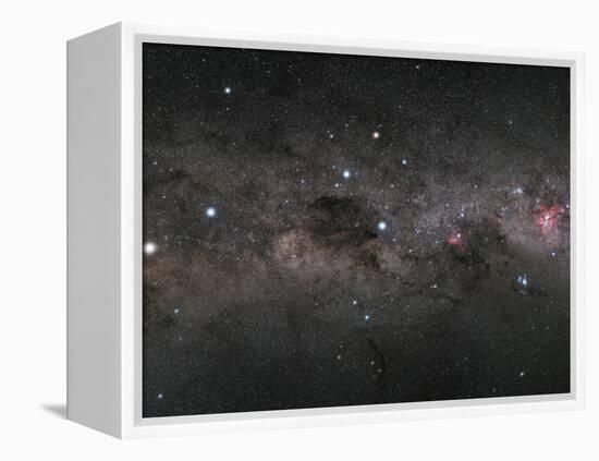 The Southern Cross and the Pointers in the Milky Way-null-Framed Premier Image Canvas