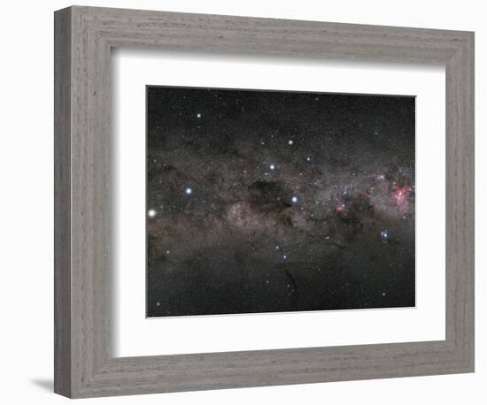 The Southern Cross and the Pointers in the Milky Way-null-Framed Photographic Print