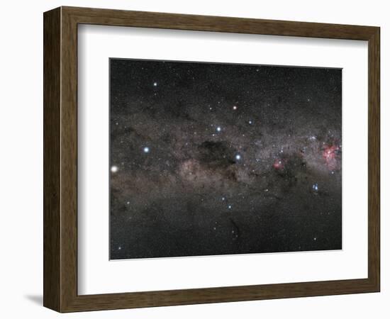 The Southern Cross and the Pointers in the Milky Way-null-Framed Photographic Print