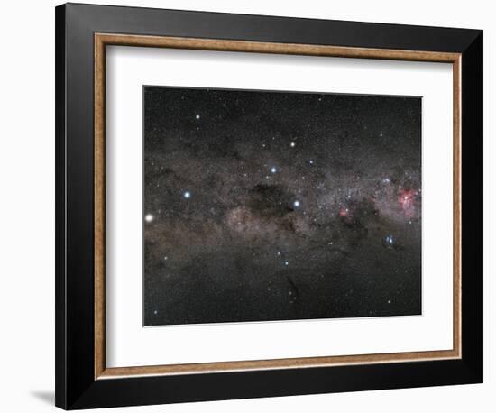 The Southern Cross and the Pointers in the Milky Way-null-Framed Photographic Print