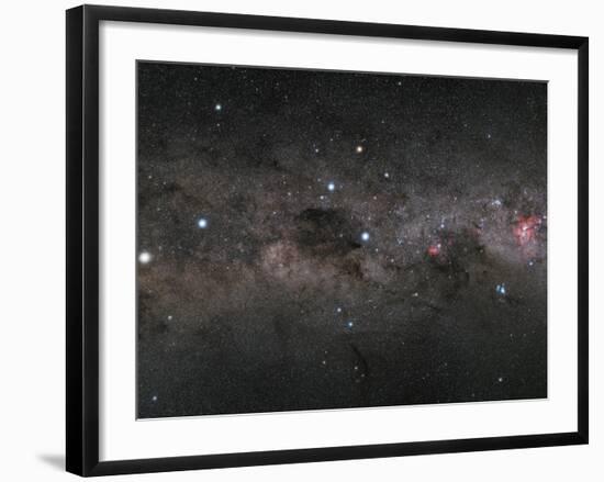 The Southern Cross and the Pointers in the Milky Way-null-Framed Photographic Print