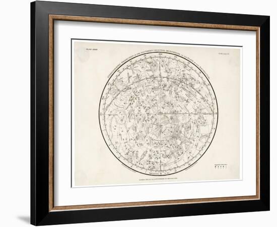 The Southern Hemisphere with Its Zodiac Signs-null-Framed Art Print