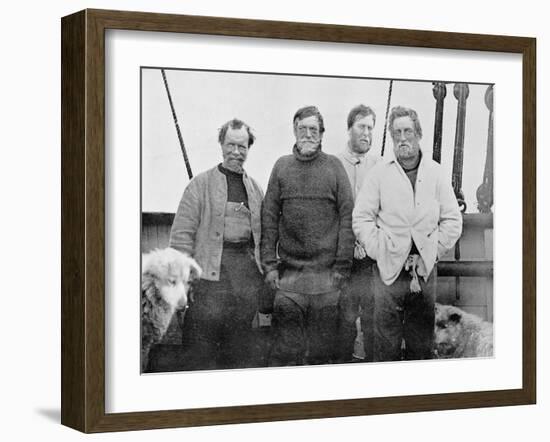 The Southern Party on Board the 'Nimrod'-null-Framed Giclee Print