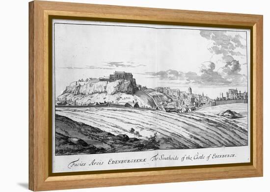 The Southside of the Castle of Edinburgh, from 'Theatrum Scotiae' by John Slezer, 1693-John Slezer-Framed Premier Image Canvas